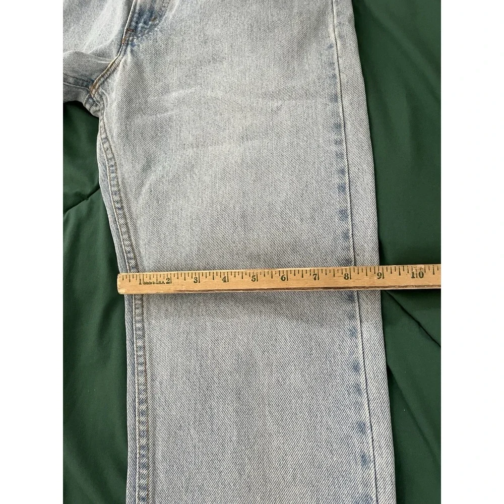 Vintage Levis 505 Regular Fit Straight Leg Jeans Light Wash Made in USA 33x30